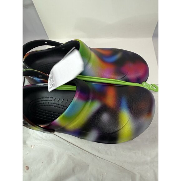 NWT Crocs at Work Slip Resistant Waterproof Shoe SZ 13 Chef Bistro Graphic Clog main image 7